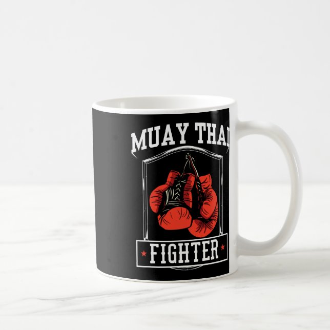 Taza De Café Muay Thai Fighter Hob1 (Derecha)