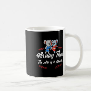 Taza De Café Muay Thai Koala Boxeo Tailandés y Kickboxing 
