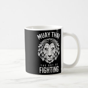 Taza De Café Muay Thai Lion Boxeo Tailandés y Mma