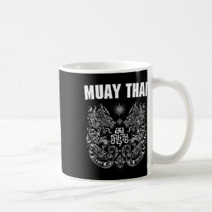 Taza De Café Muay Thai Mma Lucha Tatuaje Gemelo Tigre Kickboxin