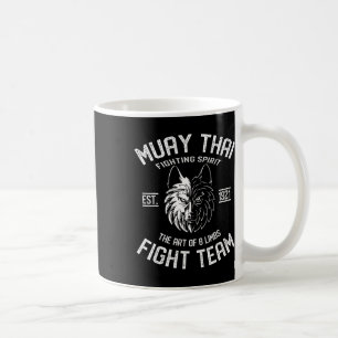 Taza De Café Muay Thai Wolf Fight Team - Nak Muay, Kickboxing G