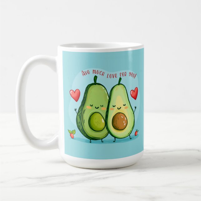 Taza De Café Much Love Avocado (Izquierda)