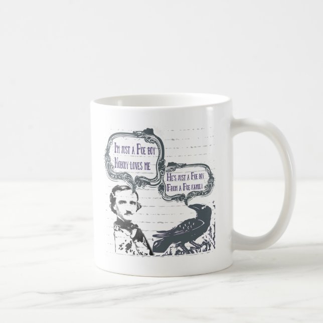 Taza De Café Muchacho del Poe del libro (Derecha)