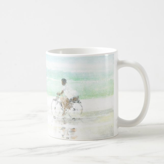 Taza De Café Muchacho en la bicicleta (Derecha)