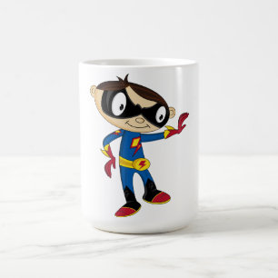 Taza De Café Muchacho lindo del super héroe