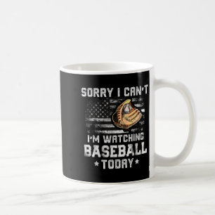Taza De Café Muchachos de béisbol divertidos Lo siento, no pued