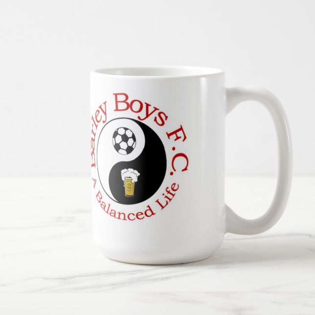 Taza De Café Muchachos FC - una vida equilibrada de la cebada (Derecha)