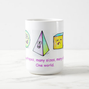 Taza De Café Muchas formas, muchos colores un mundo