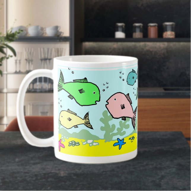 Taza De Café Mucho Más Pescado En La Mug Del Mar (Subido por el creador)
