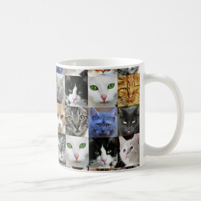 Taza De Café Muchos gatos de Kitties adoran el café (Derecha)