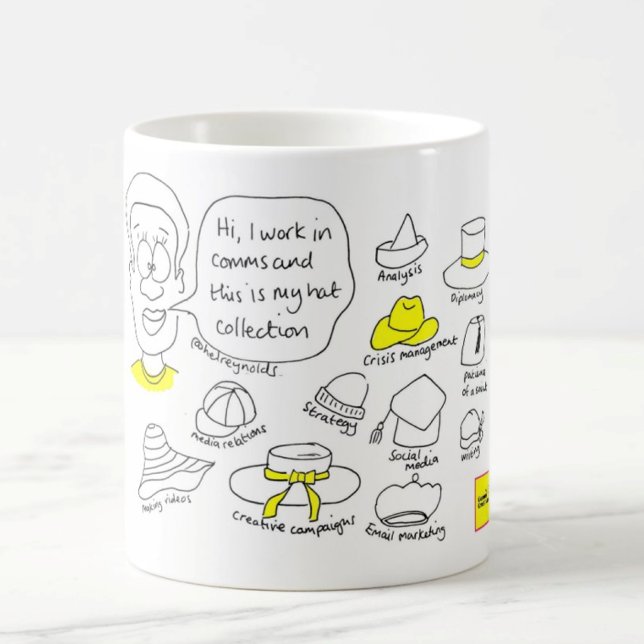 Taza De Café Muchos gorras de comunicación mug (Subido por el creador)