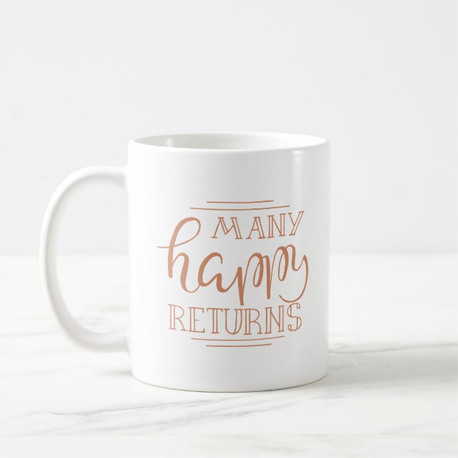 Taza De Café muchos retornos felices (Izquierda)
