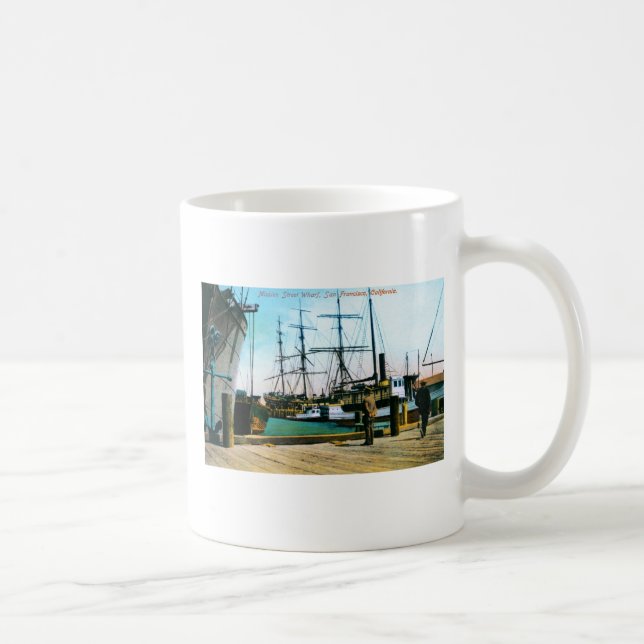 Taza De Café Muelle de la calle de la misión (Derecha)