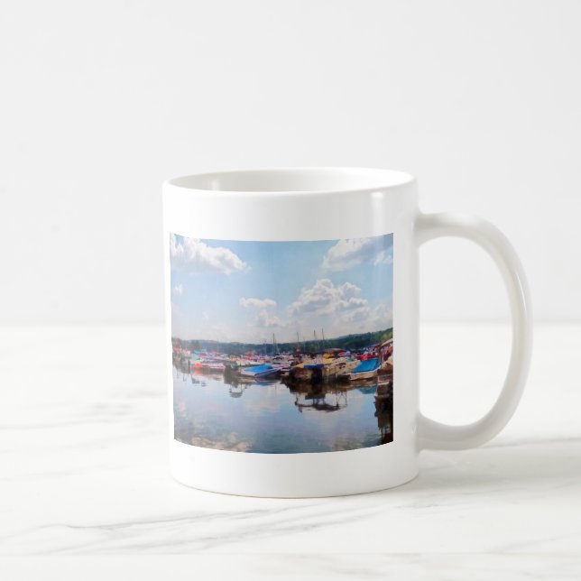 Taza De Café Muelle de la ciudad de Canandaigua (Derecha)