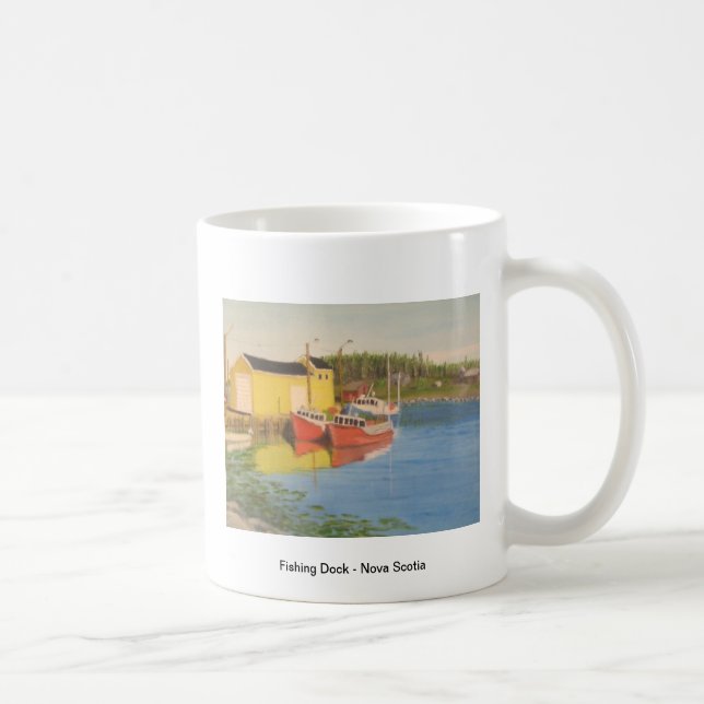 Taza De Café Muelle de la pesca - Nueva Escocia (Derecha)