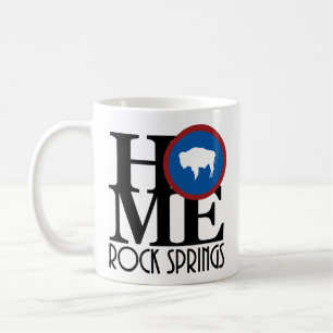Taza De Café Muelles de roca del hogar, Wyoming 11oz