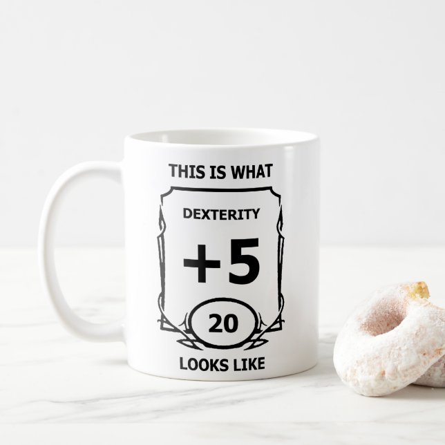 Taza De Café Muelles y dragones Mug Dexterity (Con donut)