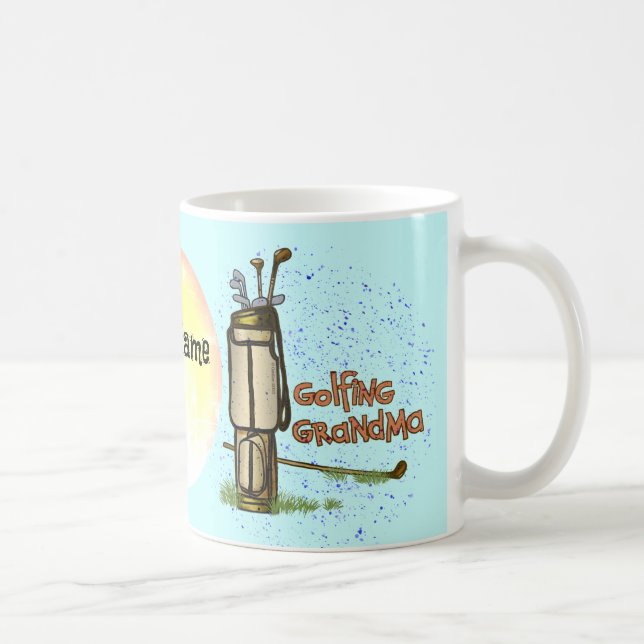 Taza De Café Muerca de las Abuelas de Golf (Derecha)