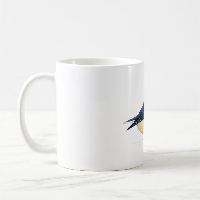 Taza De Café Muerca nuthatch de pecho rojo (Izquierda)