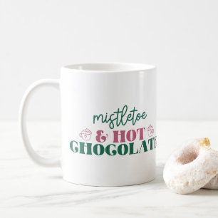 Taza De Café Muérdago y chocolate caliente - Navidad