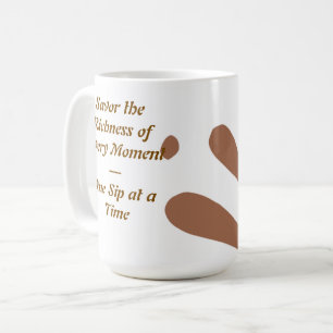 Taza De Café Muerga de color marrón