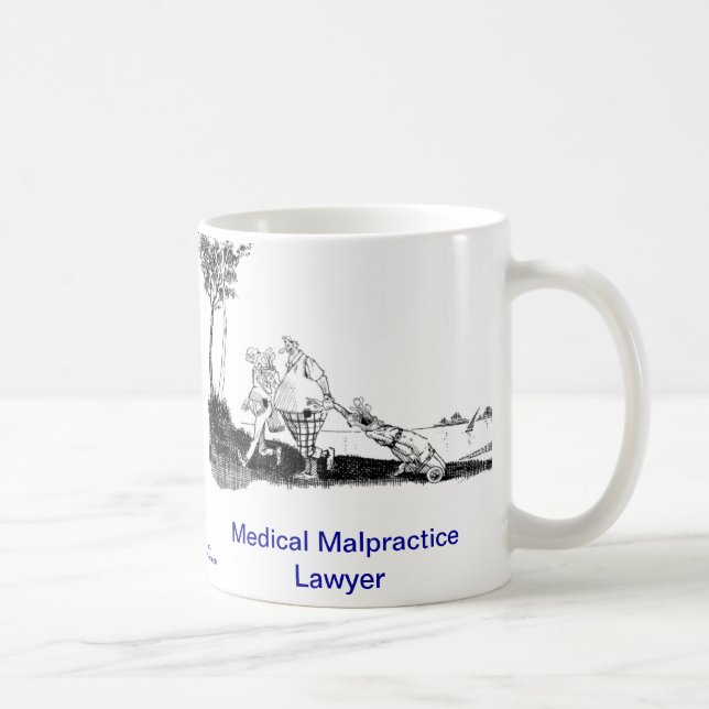 Taza de café muerta del abogado de la negligencia (Derecha)