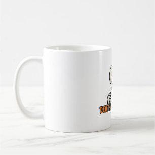 Taza De Café Muerte Antes del Café Descafeinado Esqueleto Café