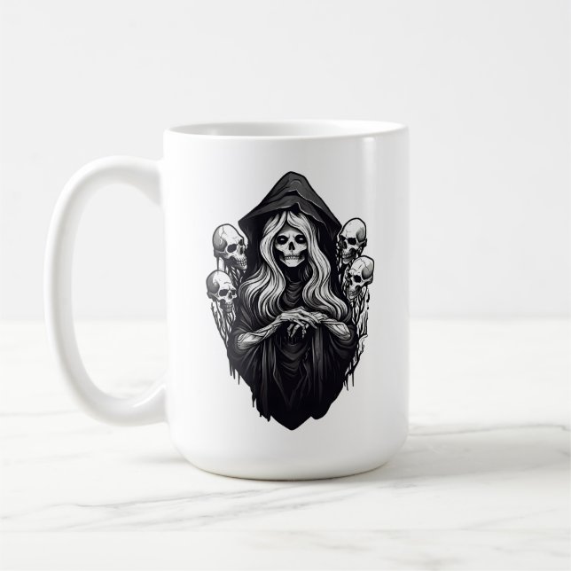 Taza De Café Muerte con cráneo (Izquierda)