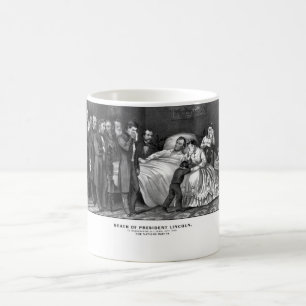 Taza De Café Muerte de presidente Lincoln