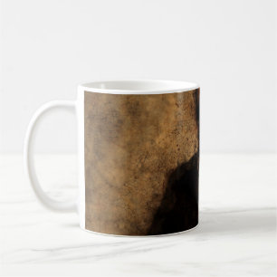 Taza De Café Muerte de textura de fondo del cráneo masculino