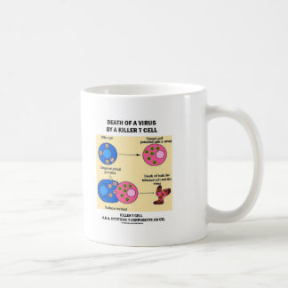 Taza De Café Muerte de un virus por un linfocito T del asesino