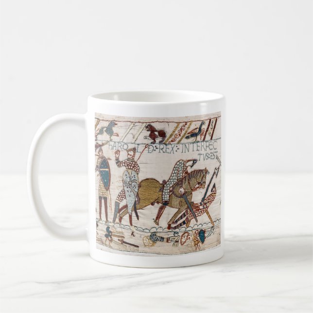 Taza De Café Muerte del Rey Harold (Tapiz Bayeux) (Izquierda)