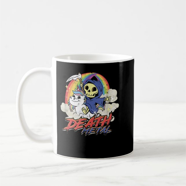 Taza De Café Muerte Metalizado - hardcore (Izquierda)