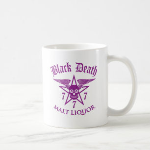 Taza De Café Muerte negra 777 - Licor de malta