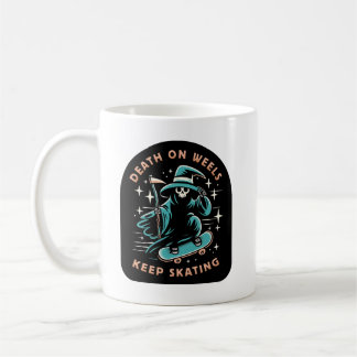 Taza De Café Muerte sobre ruedas - Sigue patinando