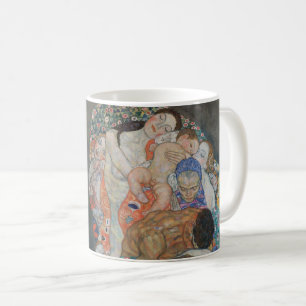 Taza De Café Muerte y Vida por Gustav Klimt Arte Nouveau Vintag