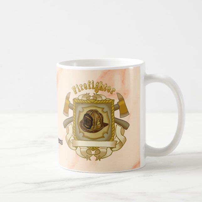 Taza De Café Muertes de bomberos de Ax Shield (Derecha)