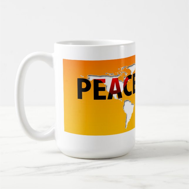 Taza De Café Muertes por la paz contra la guerra (Izquierda)