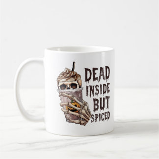 Taza De Café Muerto adentro pero picado beber café divertido de