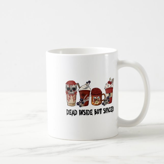 Taza De Café Muerto Dentro Pero Mareada Caída De Acción De Grac (Derecha)