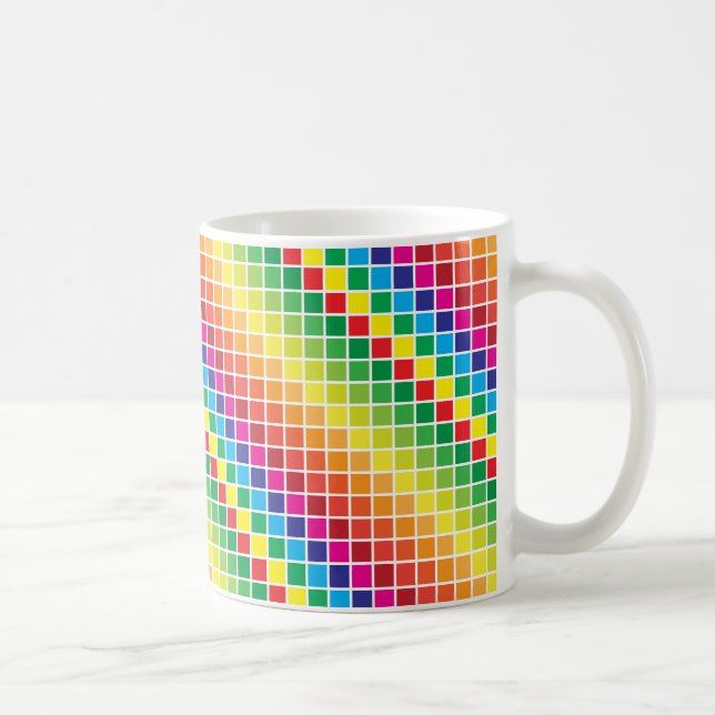 Taza De Café muestra de color arcoíris (Derecha)