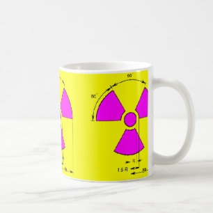 Taza De Café muestra de la radiación