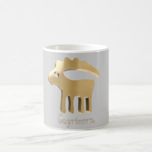 Taza De Café Muestra de oro del Capricornio