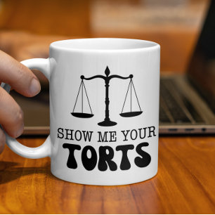Taza De Café Muéstrame tus tormentos, abogado divertido, humor 