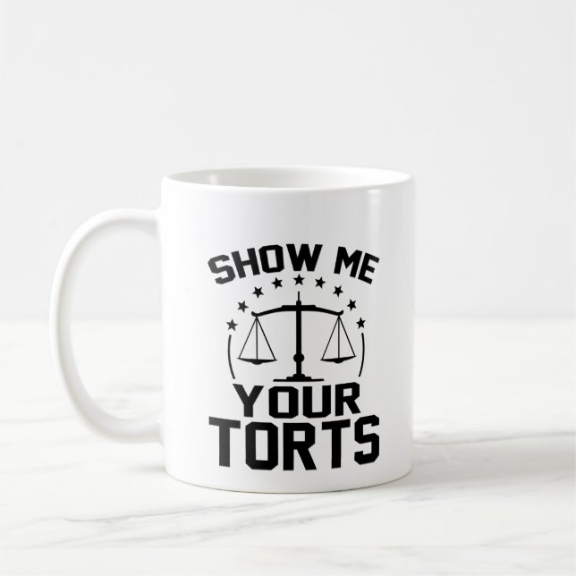 Taza De Café Muéstrame tus Torturas Graciosas De Abogado (Izquierda)