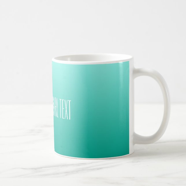 Taza De Café Muestras de texto de personalizado de degradado de (Derecha)