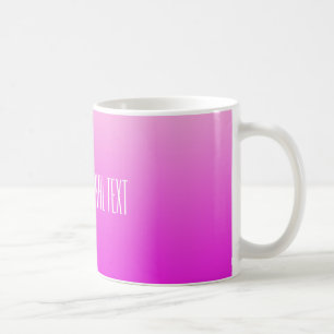 Taza De Café Muestras de texto de personalizado de degradado ro