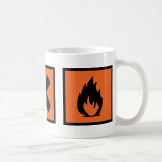 Taza De Café muestras del químico de la química