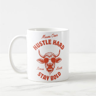 Taza De Café Mueve Más Allá Esfuerzate Vaca 