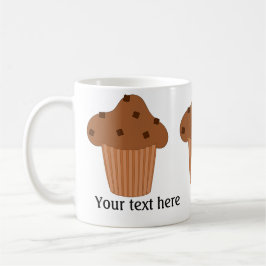 Taza De Café Muffin de chocolate: Agrega tu texto